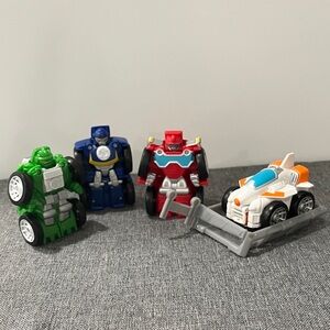 4 transformer 3” rescue mini bots